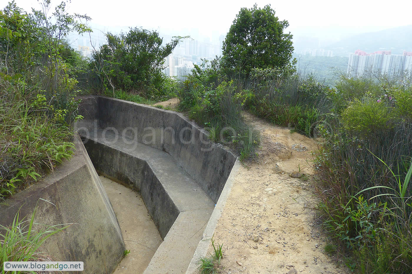 Shing Mun Redoubt - Trench Outside The Kitchen